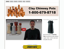 Tablet Screenshot of claychimneypots.net